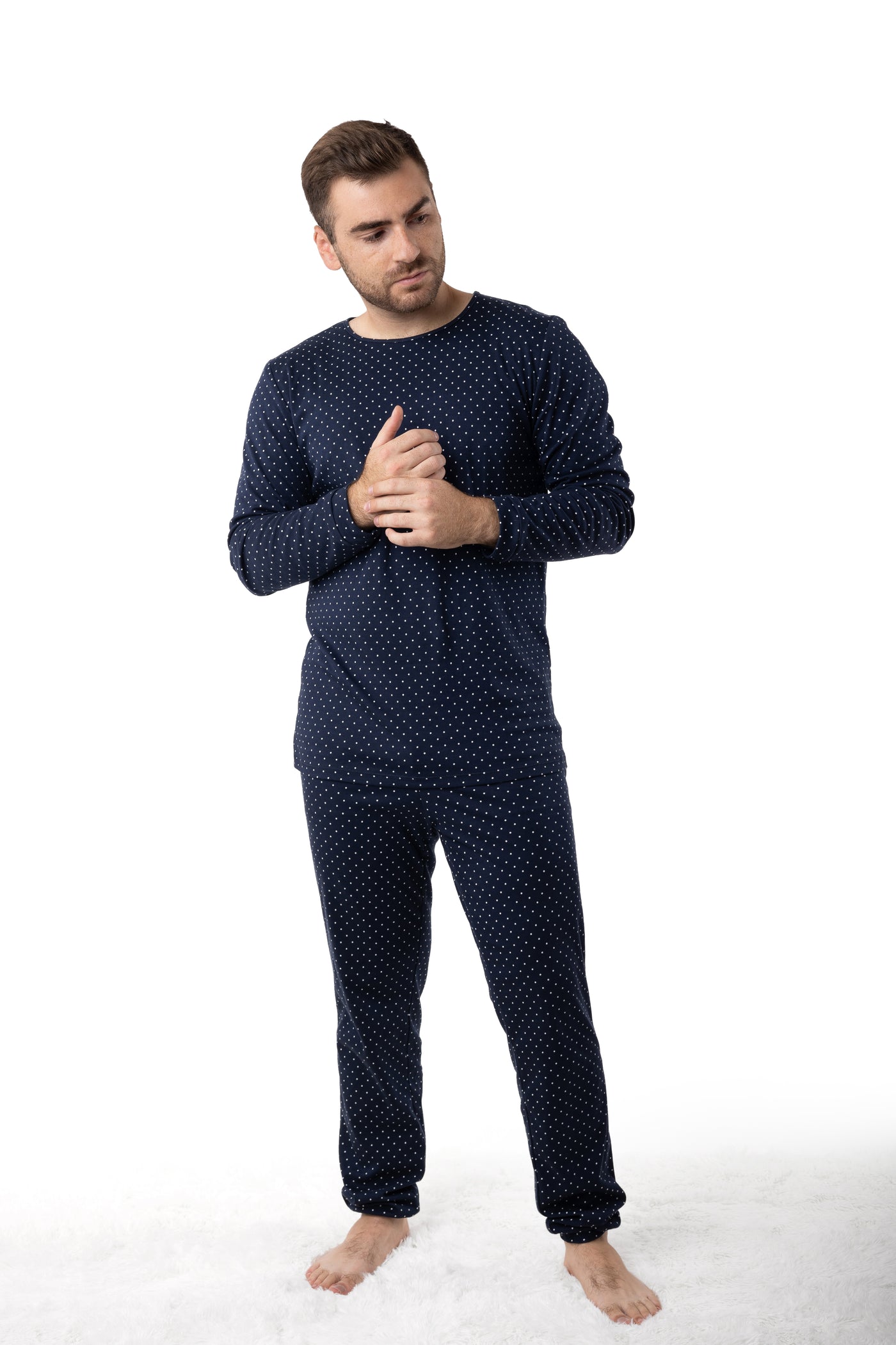 Mens Dotted Pyjamas