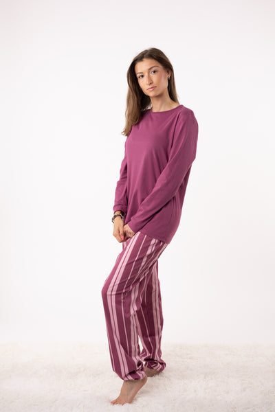 Ladies Stripe Pyjamas