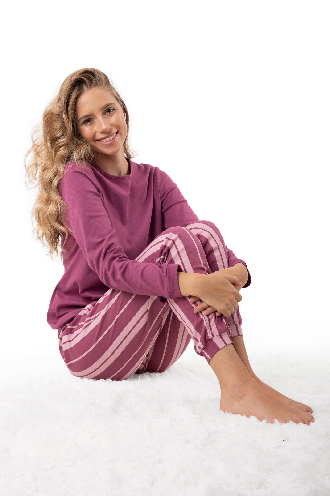 Ladies Stripe Pyjamas